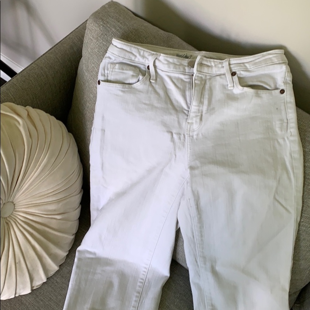 Missimo white crop jeans